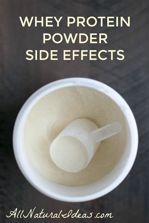 Whey Protein Powder Side Effects and Benefits | All Natural Ideas