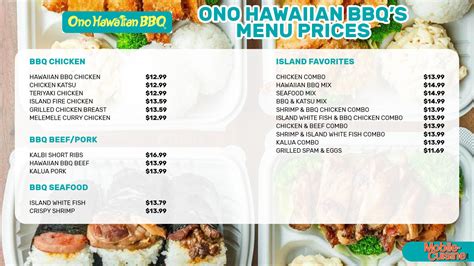 Ono Hawaiian BBQ Menu Prices + $6 Plate Offer (2024)