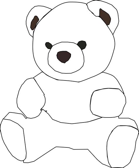 Printable Teddy Bear Outline - Printable Word Searches