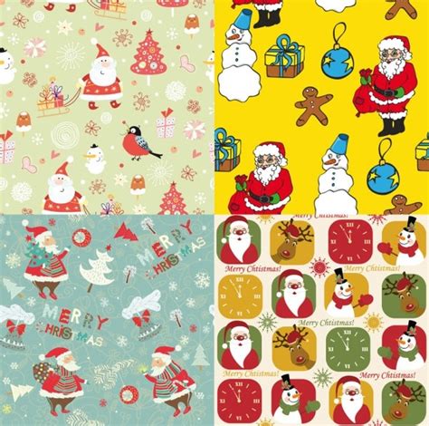 Cute santa claus wallpaper vector Vectors graphic art designs in ...