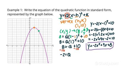 How To Write A Quadratic Equation Using 2 Points - Tessshebaylo