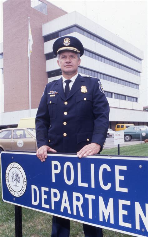 Ann Arbor Police Chief William J. Corbett Outside City Hall, November ...