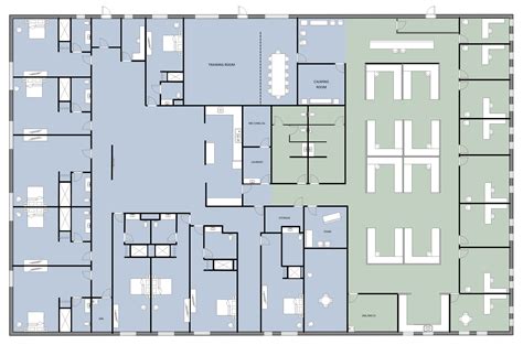 Free Editable Hospital Floor Plan Examples & Templates | EdrawMax