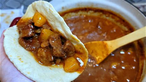 Carne Guisada Recipe + How to make Soft Flour Tortillas #cooking ...