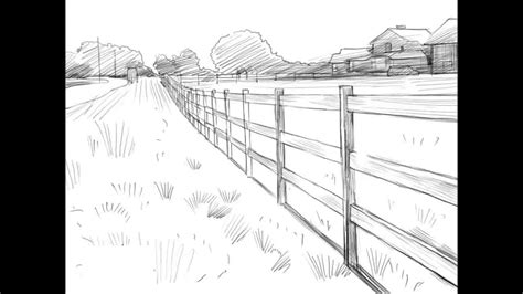 Fence Sketch at PaintingValley.com | Explore collection of Fence Sketch