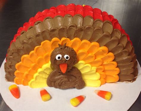 Turkey DQ ice cream cake with candy corn beak | Turkey cake, Holiday ...