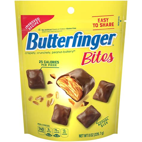 Butterfinger Bites Chocolate Candy Bite Size Chocolate Peanut Bars, 8 ...