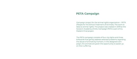 PETA Campaign on Behance