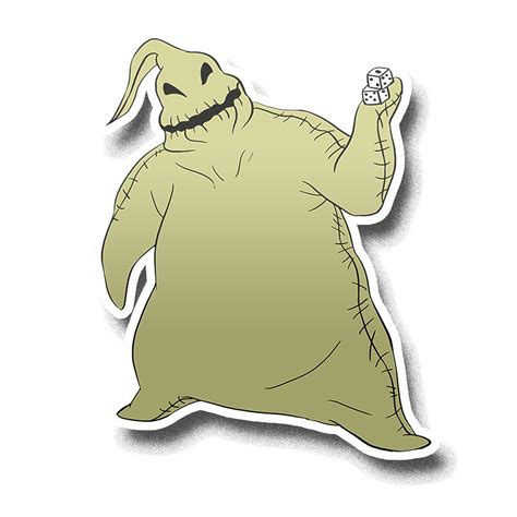 Nightmare Before Christmas Sticker – Oogie Boogie – Acid Ink Designs