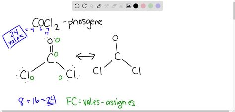 in the CoCl2 molecule, carbon is the central atom, draw resonance ...