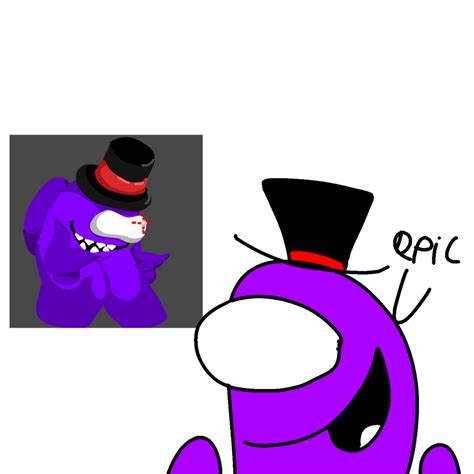 Purple mungus reacts to Fanart of him by BikuBakuBasku on DeviantArt