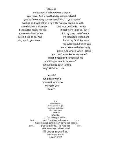 Concrete Poem - 30+ Examples, Format, How to Write, PDF