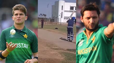 Watch: Shahid Afridi smashes would-be son-in-law Shaheen Shah Afridi ...