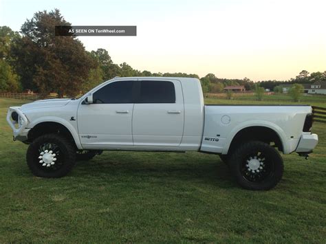 2010 Dodge Ram 3500 Mega Cab Diesel 4x4 Custom 24 " Wheels 6 " Long Arm ...