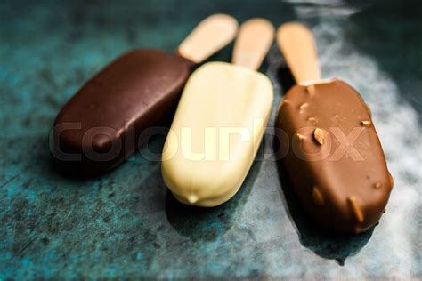 Ice cream on a stick | Stock image | Colourbox