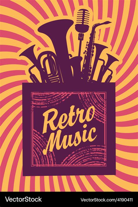 Retro music Royalty Free Vector Image - VectorStock