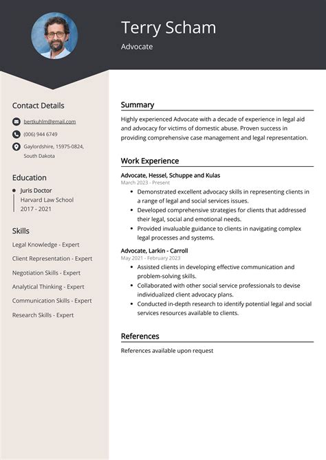 Advocate CV Example for 2023 (Skills & Templates)