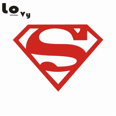 Cool Superman Logo Vinyl Car Sticker Cartoon Superhero Car Decal-in Car ...