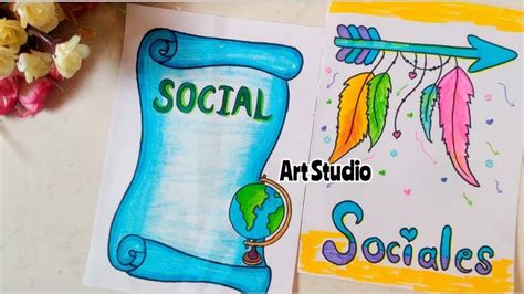 Social Studies border design/Social Science project/front page design ...