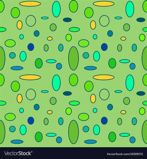 Circle and oval seamless pattern Royalty Free Vector Image