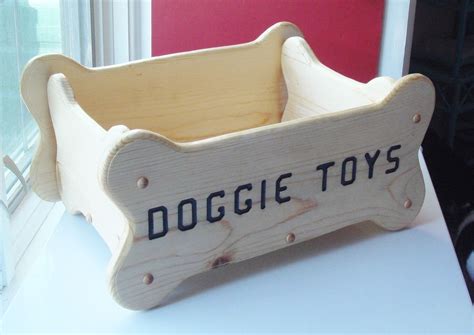 Dog Toy Box, Personalized Dog Toy Box, Handcrafted in the USA, Natural ...