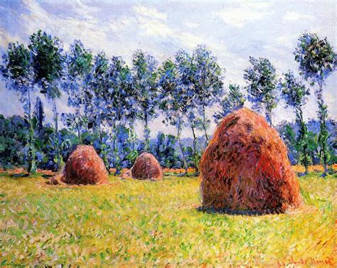 Haystacks at Giverny, 1884 - Claude Monet - WikiArt.org