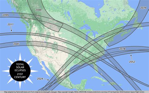 Map Of All Solar Eclipses - Sioux Falls Zip Code Map