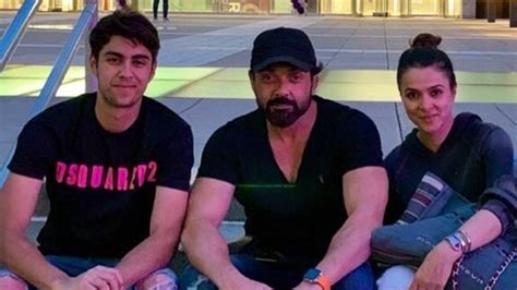 Bobby Deol misses son Aryaman as he is ‘back to university’, shares ...