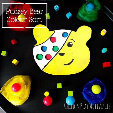 Pudsey Bear - Colour Sort - Child's Play Activities.