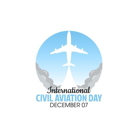 vector graphic of international civil aviation day good for ...