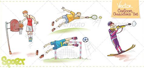 Sports Cartoon Characters » Tinkytyler.org - Stock Photos & Graphics