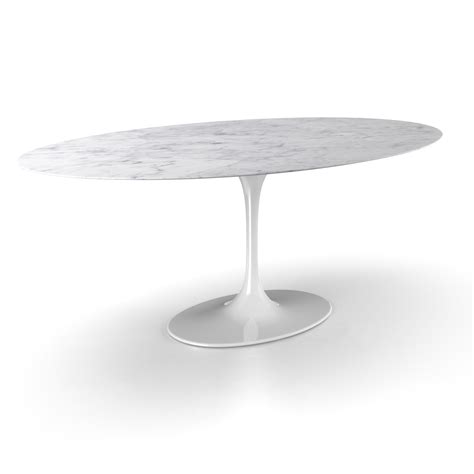 Saarinen Tulip Oval Marble Dining Table