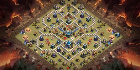 New 2022 Townhall 13 War base layout with Copy Link of layout - Base of ...