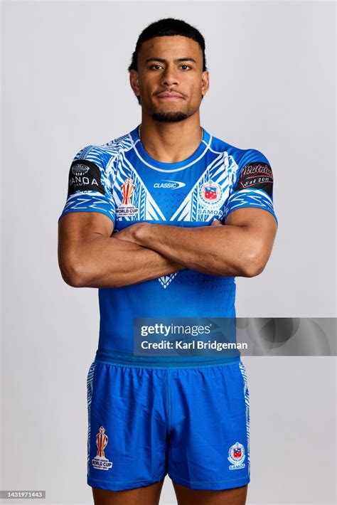 Stephen Crichton of Samoa poses for a photo during the Samoa Rugby ...