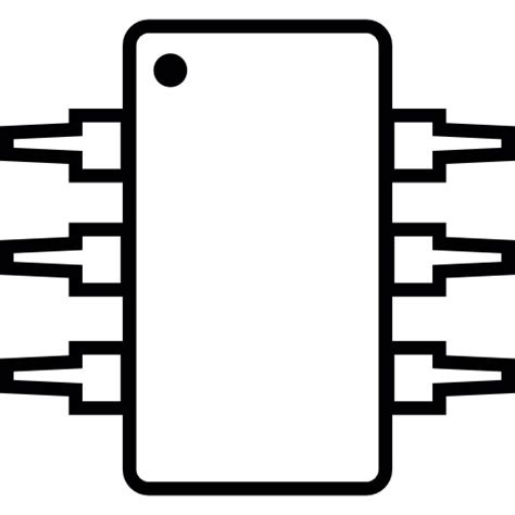 Free Icon | Ic, integrated circuit, michrochip, ios 7 symbol