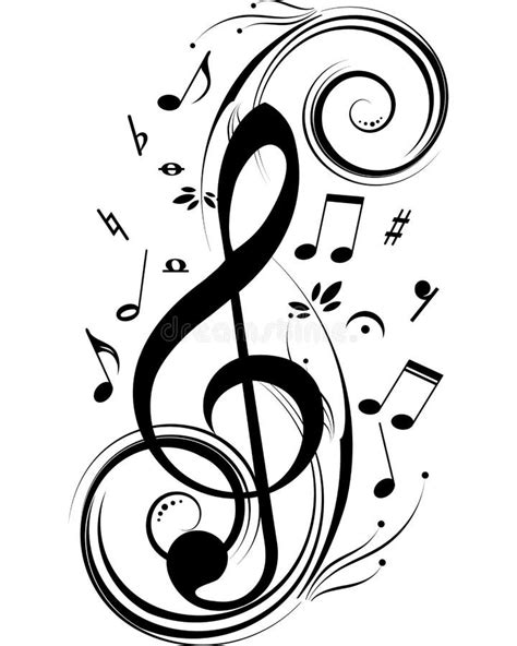 Music notes stock vector. Illustration of creativity, dance - 7544001