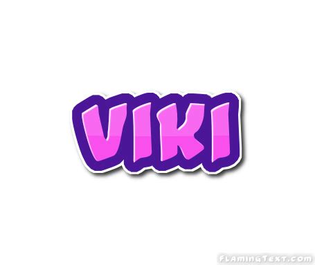 Viki Logo | Herramienta de diseño de nombres gratis de Flaming Text