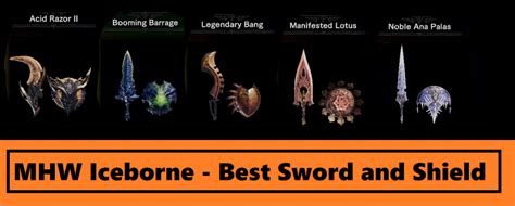 MHW Iceborne Weapons Guide – Best Sword and Shield [Iceborne Best SnS ...