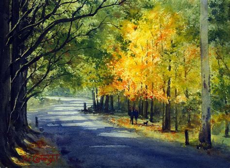 Mt Wilson in Autumn-Blue Mountains, Australia | Watercolor landscape ...