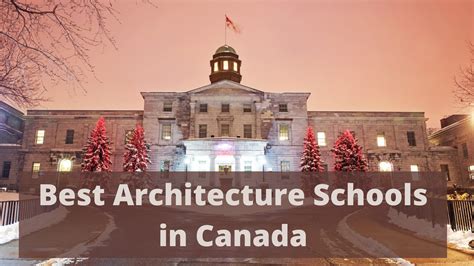 best architecture schools in canada – CollegeLearners.com