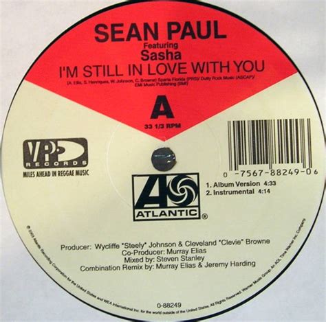 Sasha, Sean Paul - I'm Still In Love With You (Album Version) / I'm ...