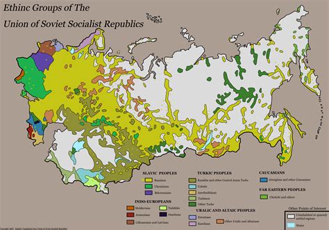 USSR Ethnicity Map by ThePlainsman on DeviantArt