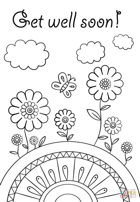 Get Well Soon coloring page | Free Printable Coloring Pages