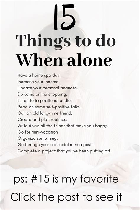 15 Things to Do In Your Alone Time | Things to do at home, Productive ...