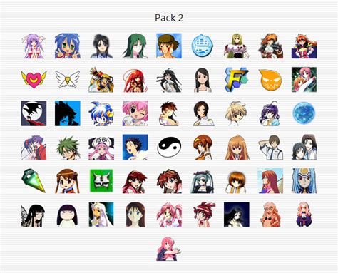 Anime Icons Pack 2 of 6 by EXO-02 on DeviantArt