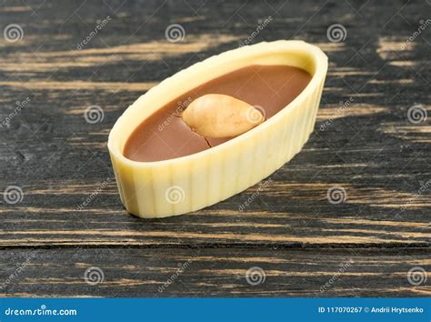 Chocolate candy with nuts stock image. Image of coated - 117070267