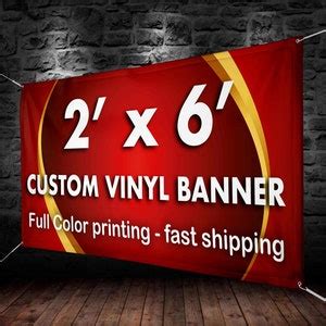 Custom Vinyl Banner Vinyl Banner Printing Full Color Vinyl | Etsy