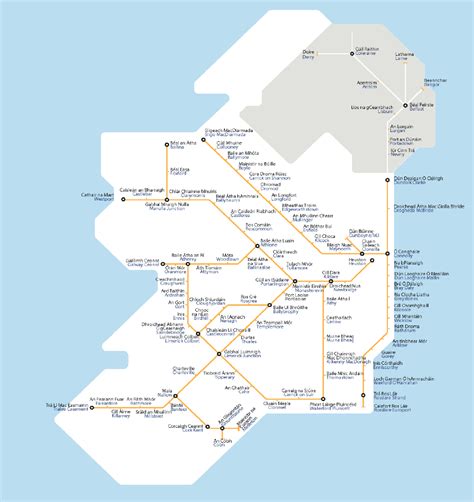 Train Lines Ireland Map - Fayina Theodosia