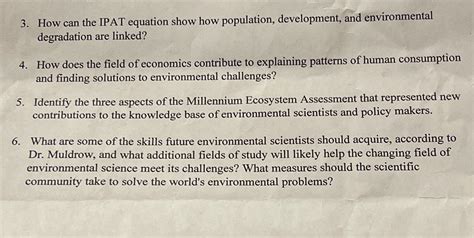 3. How can the IPAT equation show how population, development, and ...