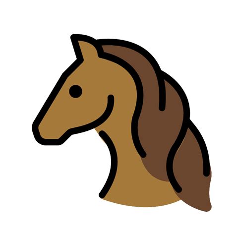 Horse face emoji clipart. Free download transparent .PNG | Creazilla